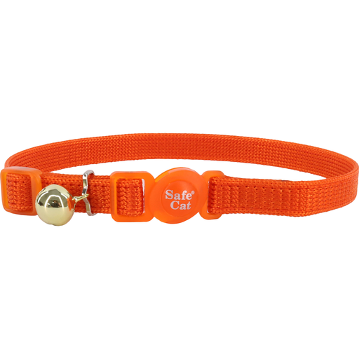 Safe Cat Sunset Orange Adjustable Breakaway Cat Collar