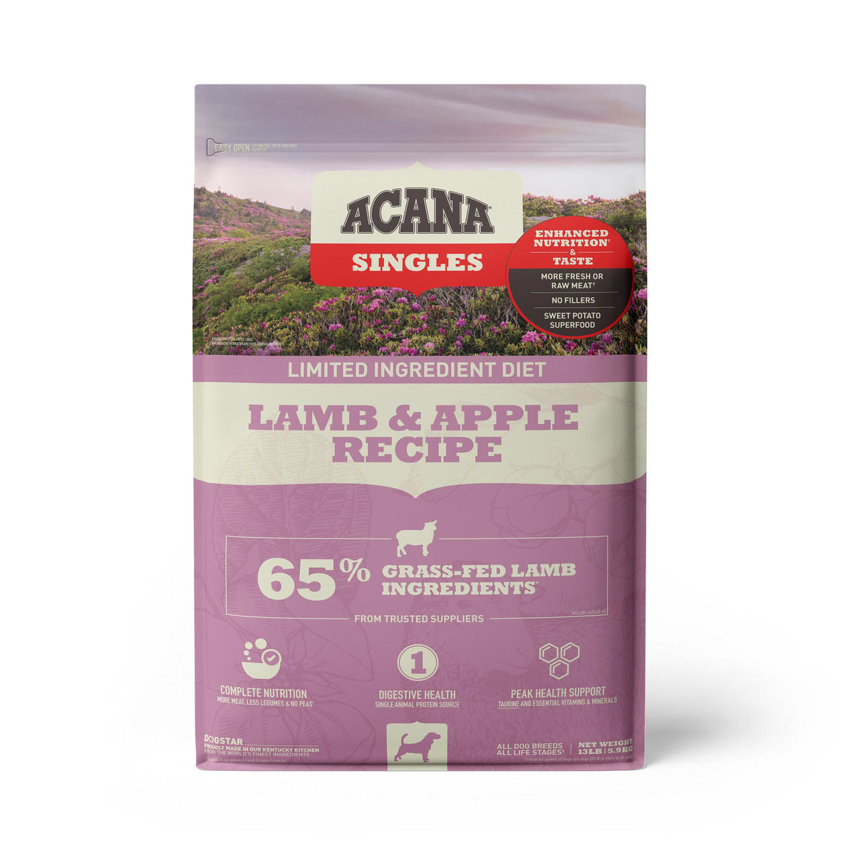 Acana Lamb & Apple Dry Dog Food, 13 lbs, High Protein Bag