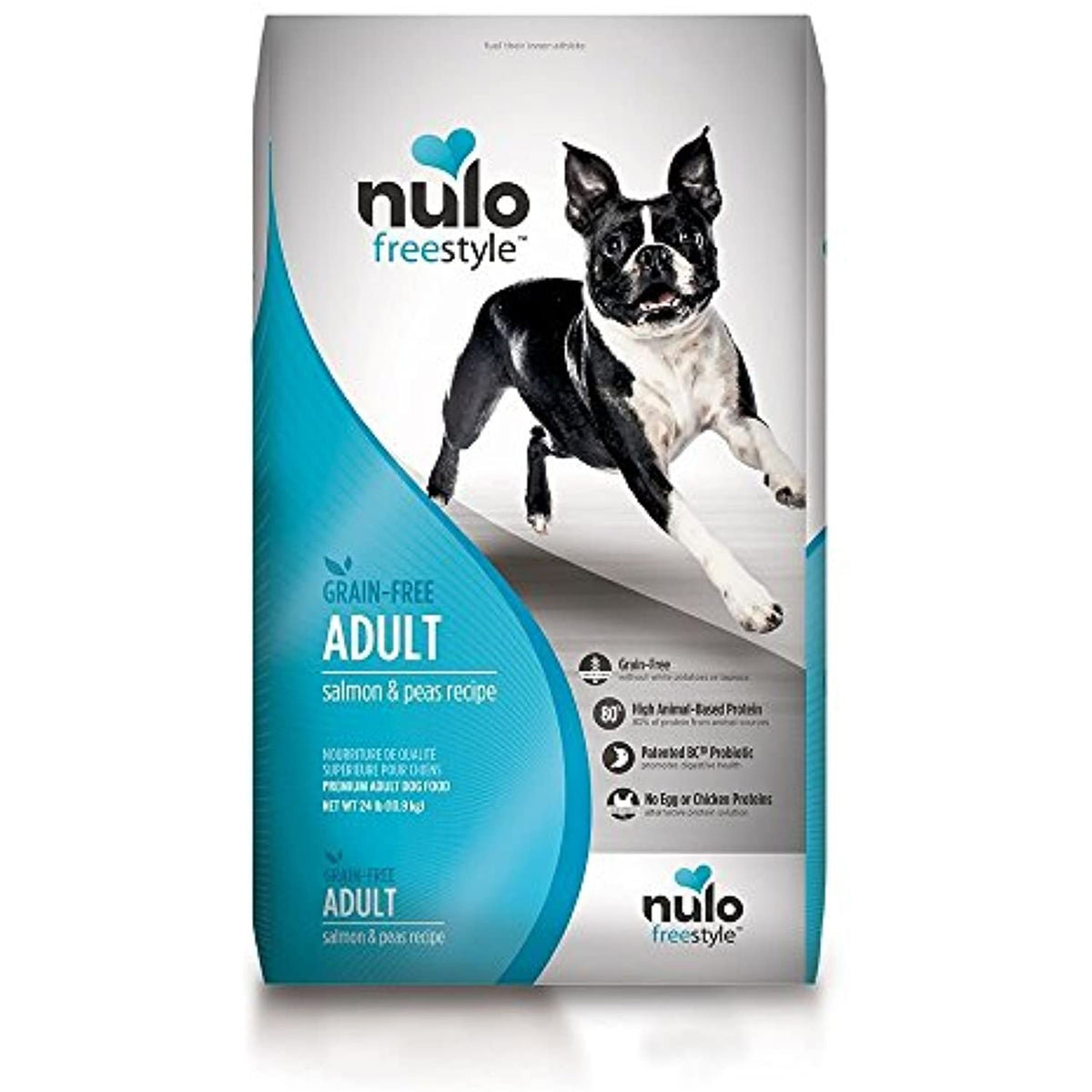 Nulo FreeStyle Salmon & Peas Grain-Free Adult Dry Dog Food, 24 lbs.