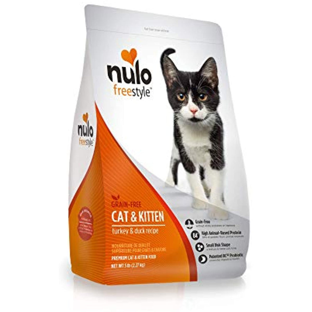 Nulo FreeStyle Turkey & Duck Recipe Grain-Free Dry Cat Food, 5 lbs.