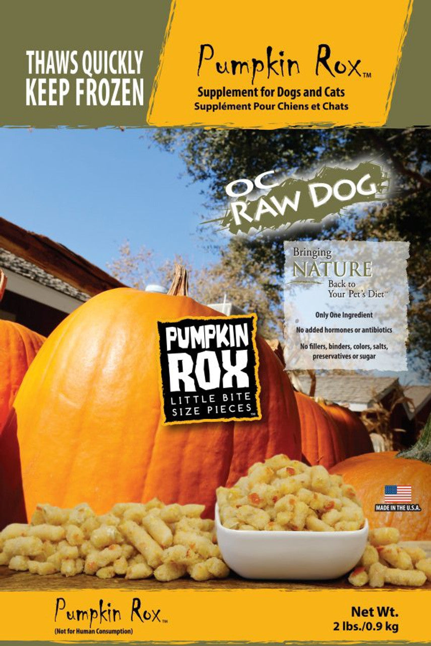 OC Raw Rox Pumpkin Dog Food, 2 lbs.