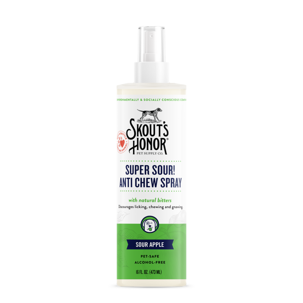 Skout's Honor Super Sour! Anti-Chew Spray for Dogs, 16 fl. oz.