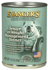 Evanger's Heritage Classics Senior Weight Management Wet Dog Food 12.5oz