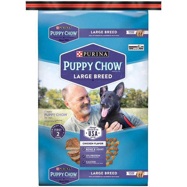 Purina Puppy Chow Large Breed High Protein Growth Chicken Dry Dog Food - 30 lb Bag