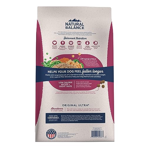 Natural Balance Fat Dogs Low Calorie Dry Dog Food, 4 lbs.