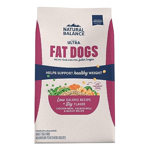Natural Balance Fat Dogs Chicken & Salmon Recipe Dry Dog Food, 11 lbs.