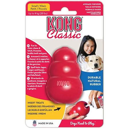 Kong Classic Rubber Dog Toy Small For Average Chewers
