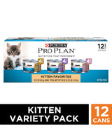 Purina Pro Plan High Protein Development Kitten Favorites Wet Kitten Food Variety Pack, 3 oz. (12 Count)