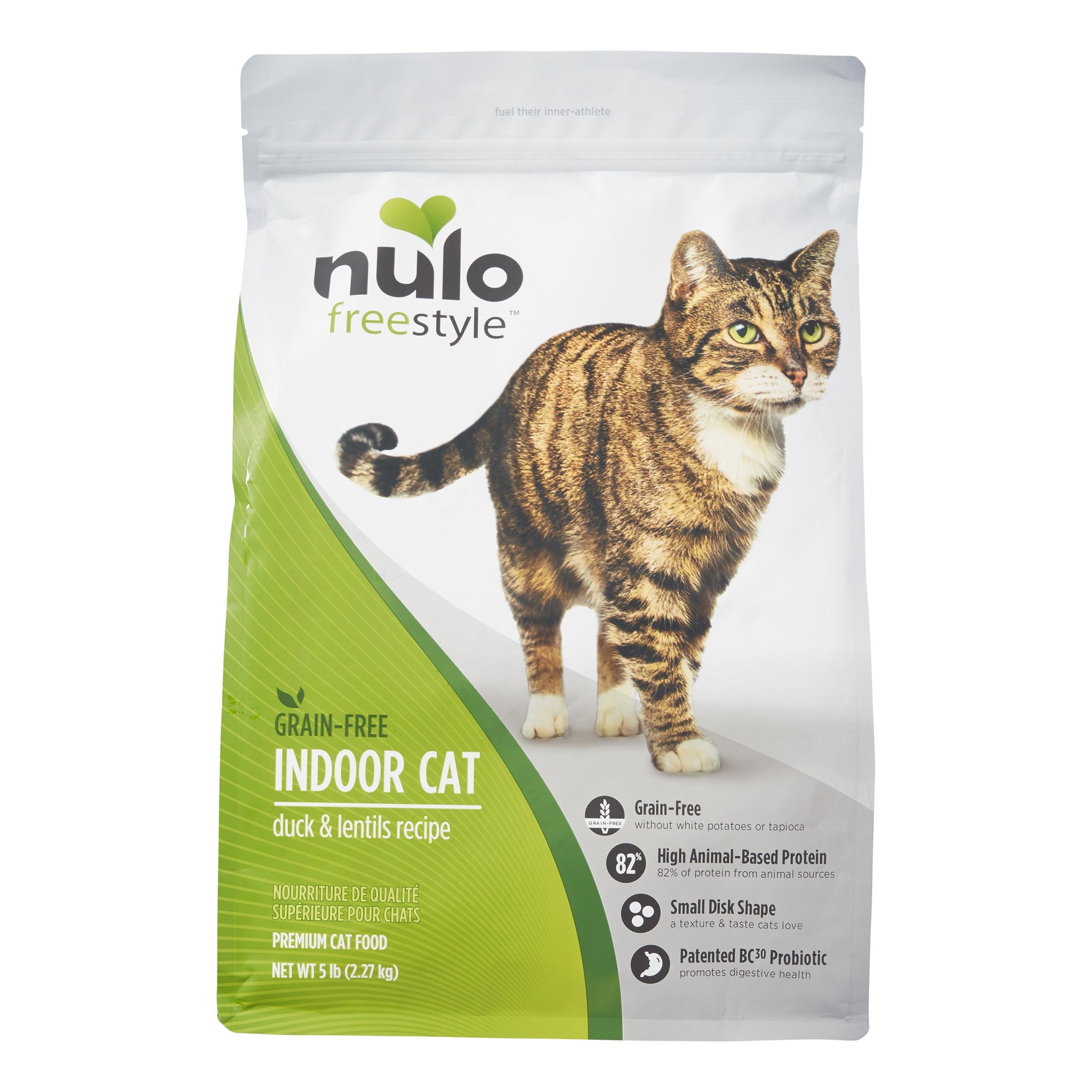 Nulo FreeStyle Indoor Duck & Lentils Grain-Free Dry Cat Food, 5 lbs.