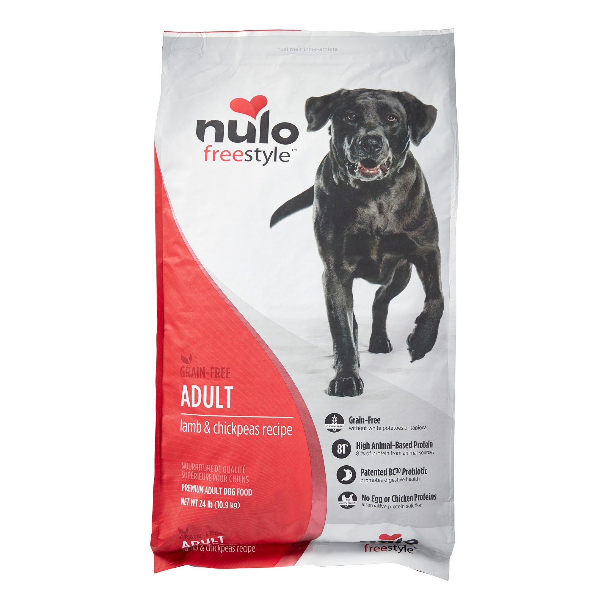 Nulo FreeStyle Lamb & Chickpea Grain-Free Adult Dry Dog Food, 24 lbs.