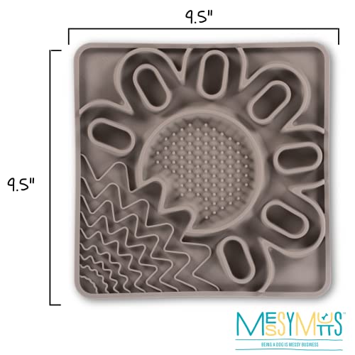 Messy Mutts Silicone Lick Mat 9.5" - Pack Of 1 For Dogs