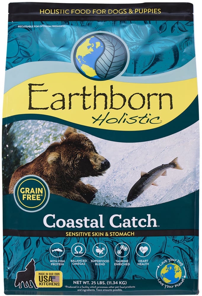 Earthborn Holistic Coastal Catch Grain-Free Dry Dog Food, 4 lbs.