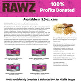 Rawz Natural Premium Pate Beef & Green Mussels Senior Wet Cat Food, 5.5 oz.