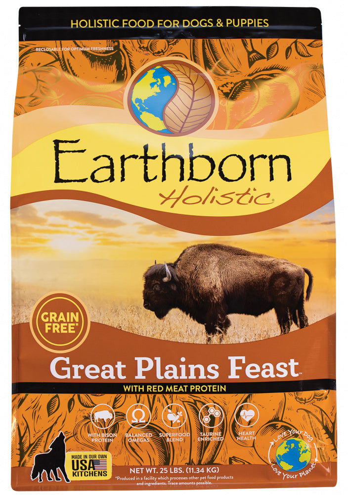 Earthborn Holistic Great Plains Grain-Free Dry Dog Food, 4 lbs.