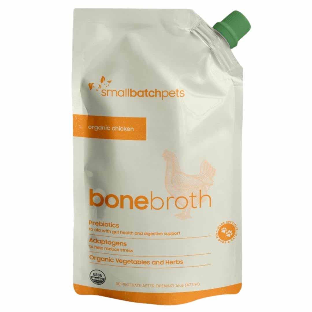 Smallbatch Organic Chicken Bone Broth for Dogs & Cats, 16 oz.