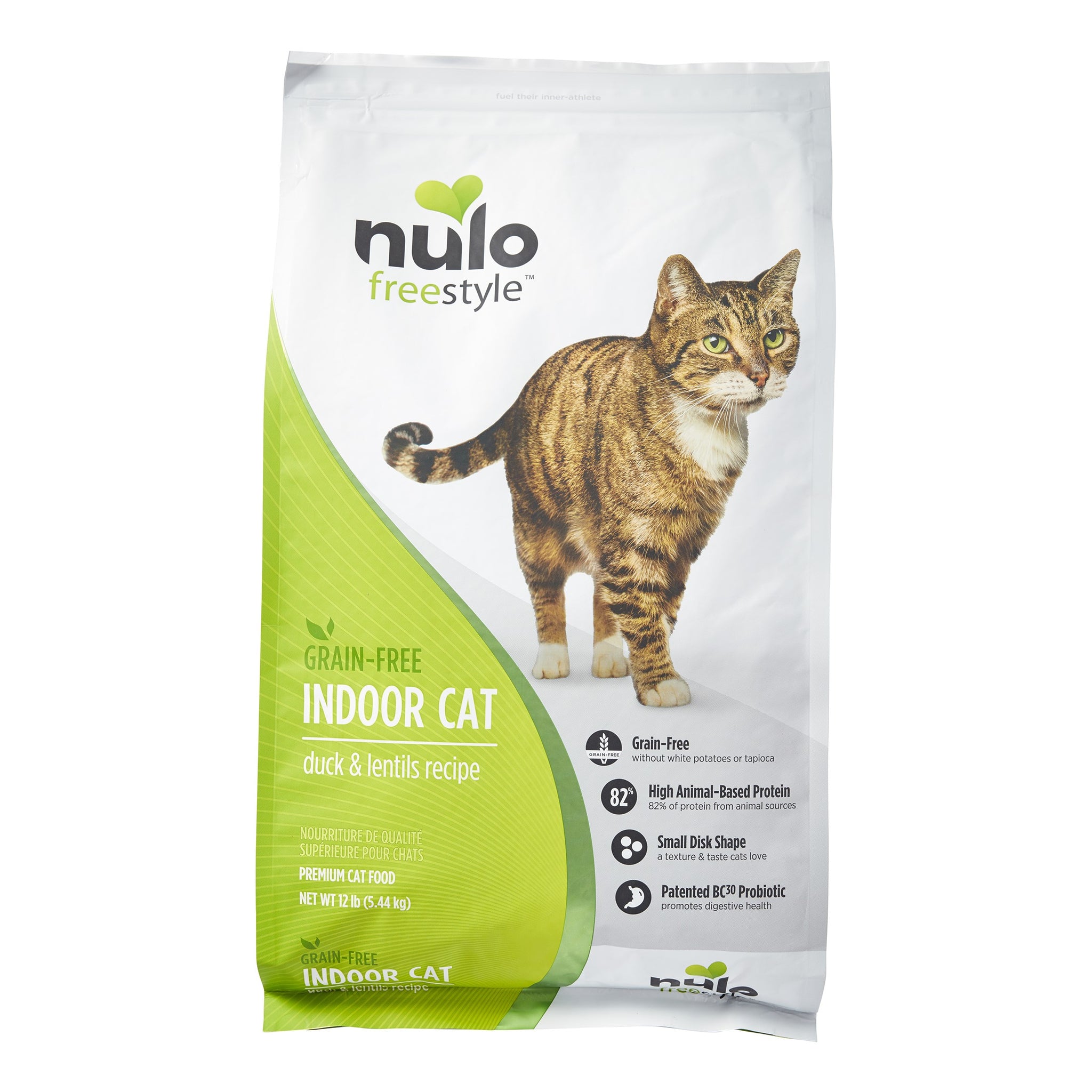 Nulo FreeStyle Indoor Duck & Lentils Grain-Free Dry Cat Food, 12 lbs.