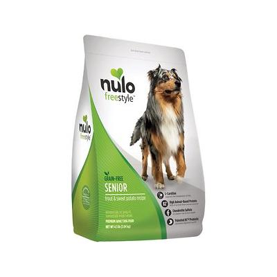 Nulo FreeStyle Trout & Sweet Potato Grain-Free Senior Dry Dog Food, 4.5 lbs.