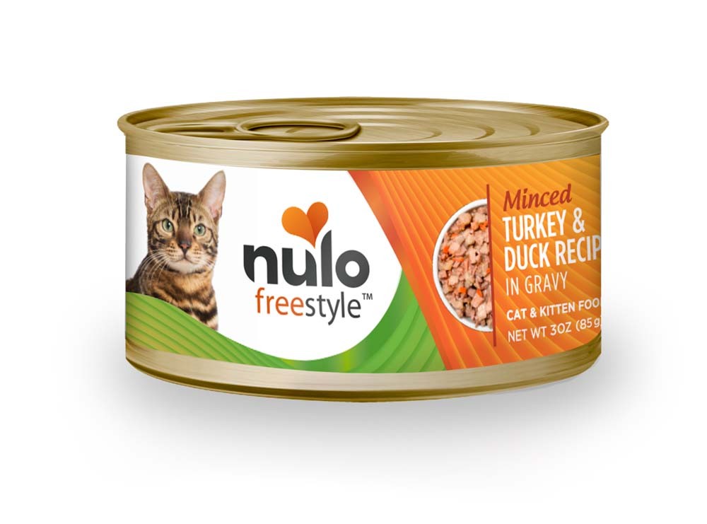 Nulo FreeStyle Minced Turkey & Duck in Gravy Canned Cat Food, 3 oz.