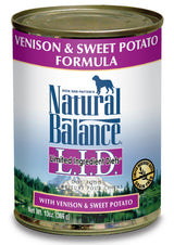 Natural Balance Limited Ingredient Sweet Potato & Venison Wet Dog Food, 13 oz.