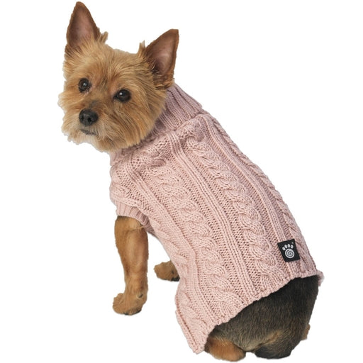 Animal World Marley'S Rose Cable Dog Sweater