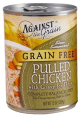 Against The Grain Pulled Chicken Gravy Dog Food, 13-oz