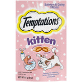 Temptations Salmon And Dairy Flavor Crunchy And Soft Kitten Treats, 3 oz