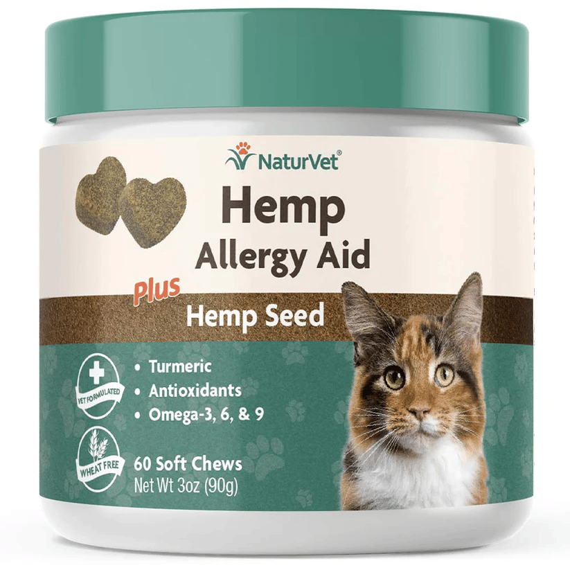 Naturvet Hemp Allergy Aid Soft Chews, 30-Day Supply For Cats