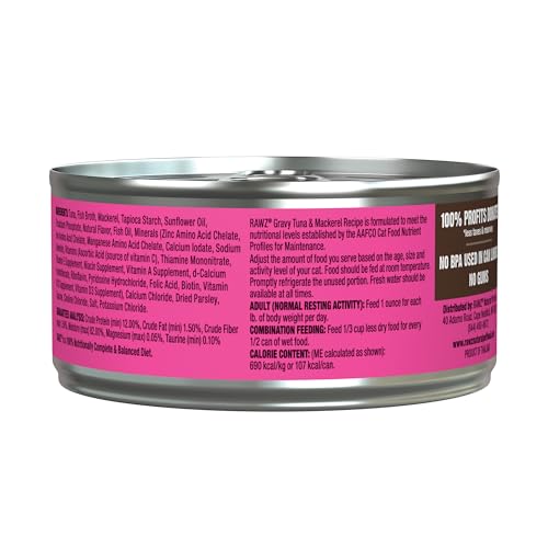 Rawz Minced Canned Cat Food, 5.5 oz.