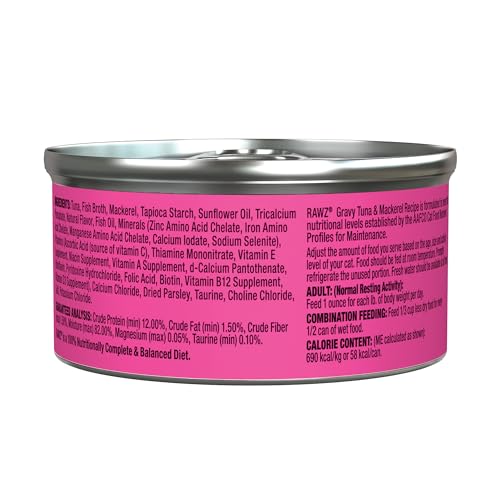 Rawz Minced Canned Cat Food, 3 oz.