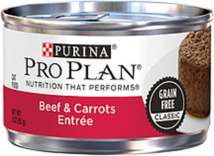 Purina Pro Plan Classic Beef & Carrots Entree Adult Wet Cat Food, 3 oz.