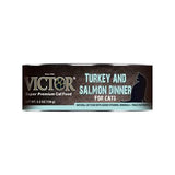 Victor Turkey & Salmon Dinner Pate Canned Cat Food 5.5-oz, Case Of 24