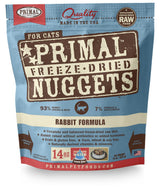 Primal Rabbit Formula Freeze-Dried Cat Food Nuggets, 14 oz.
