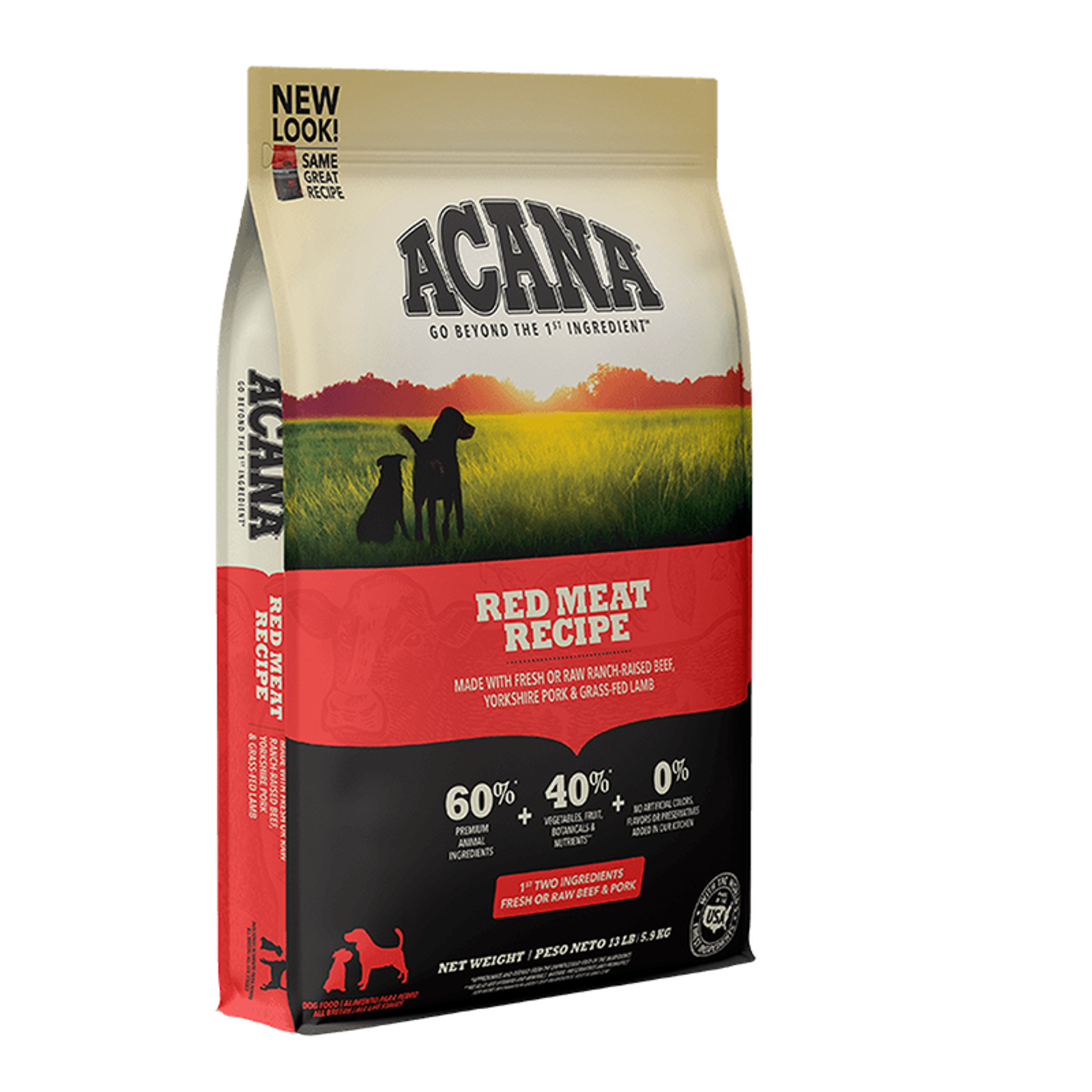 Acana Red Meat Dry Dog Food, 25 lbs Bag