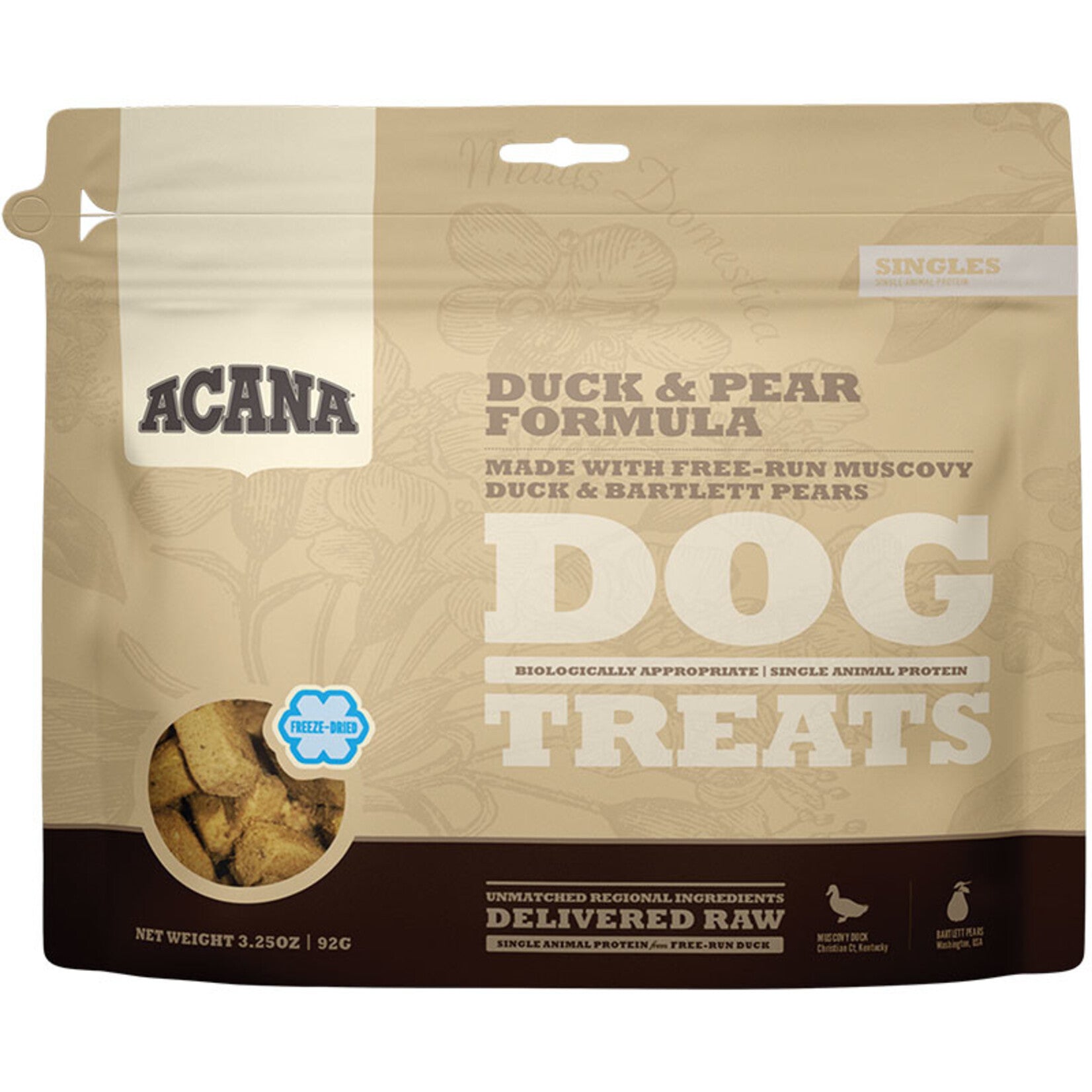 Acana Duck And Pear Dog Treats, 3.2 oz, Grain Free