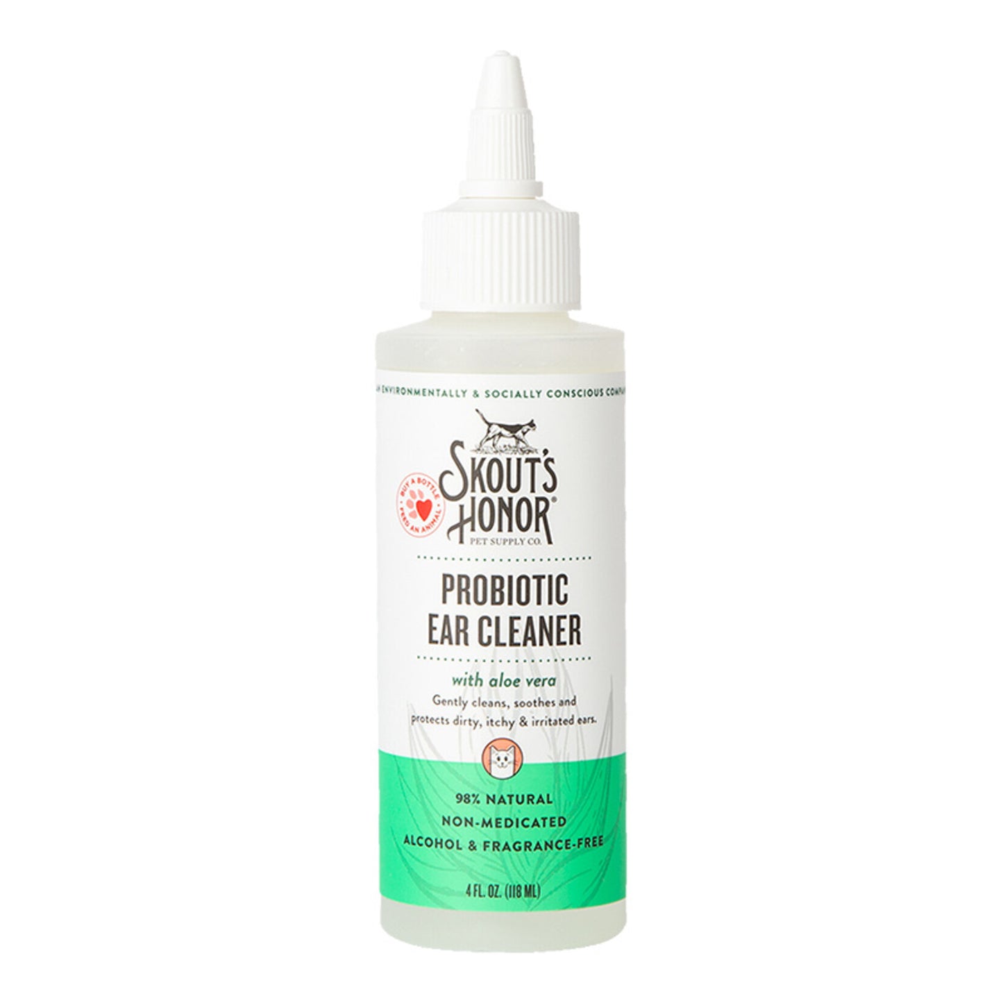 Skout's Honor Ear Cleaner for Dogs & Cats, 4 fl. oz.