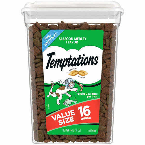 Pedigree Temptations Seafood Medley Cat Treats, 16 oz 16 oz