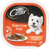 Cesar Chicken And Liver Wet Dog Food, 3.5 oz Tray Can