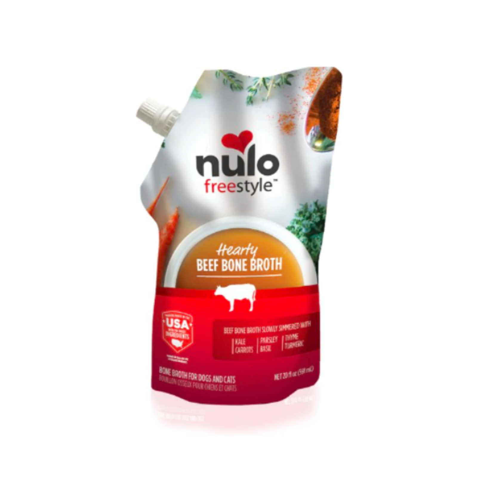 Nulo FreeStyle Beef Bone Broth for Dogs & Cats, 20 oz.