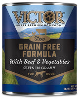 Victor Grain-Free Beef & Vegetables Stew Canned Dog Food, 13.2 oz.