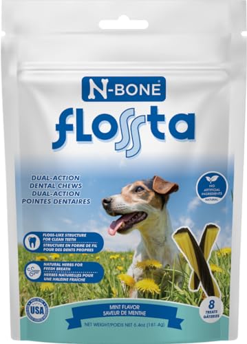 N-Bone Flossta Mint Dental Dog Treats (8 Count)