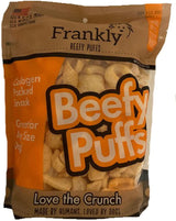 Frankly Beefy Cheese Collagen & Protein Puffs Dog Treats 2.5 oz Bag Usa Natural
