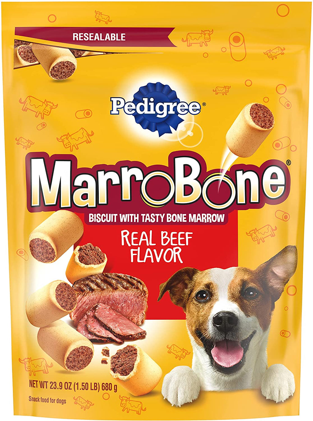 Pedigree MarroBone Real Beef Flavor Dog Snacks, 24 oz.