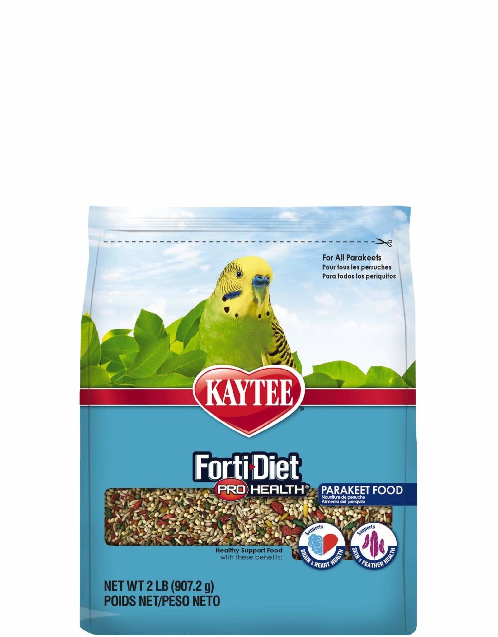 Kaytee Forti-Diet Pro Health Nourish & Protect Parakeet Bird Food, 4 lbs.