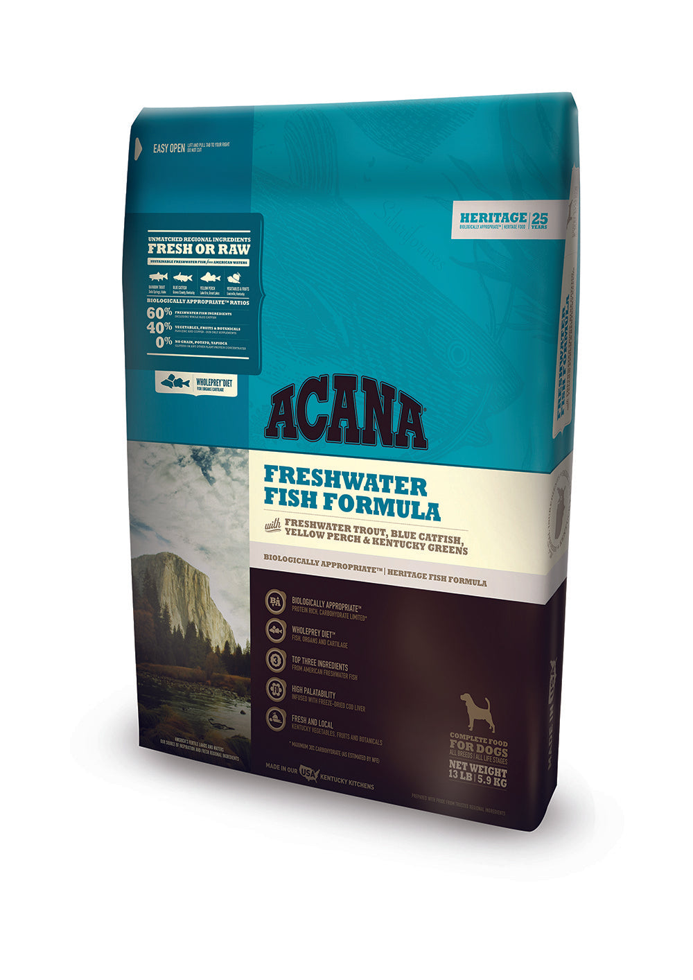 Acana Freshwater Fish Dry Dog Food, 4.5 lbs Bag