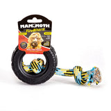 Mammoth TireBiter Rubber Dog Toy with Rope, Small (3.75 in.)