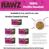 Rawz Chicken & Chicken Liver in Gravy Canned Cat Food, 5.5 oz.