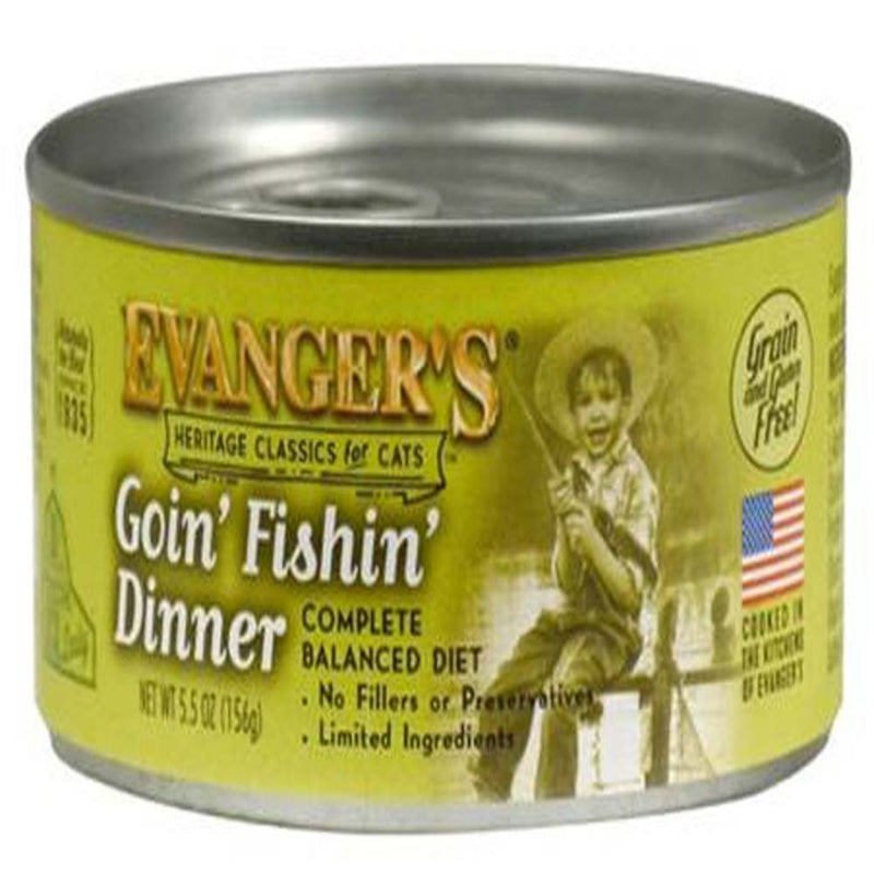 Evanger's Goin' Fishin' Dinner Wet Cat Food, 5.5 oz.