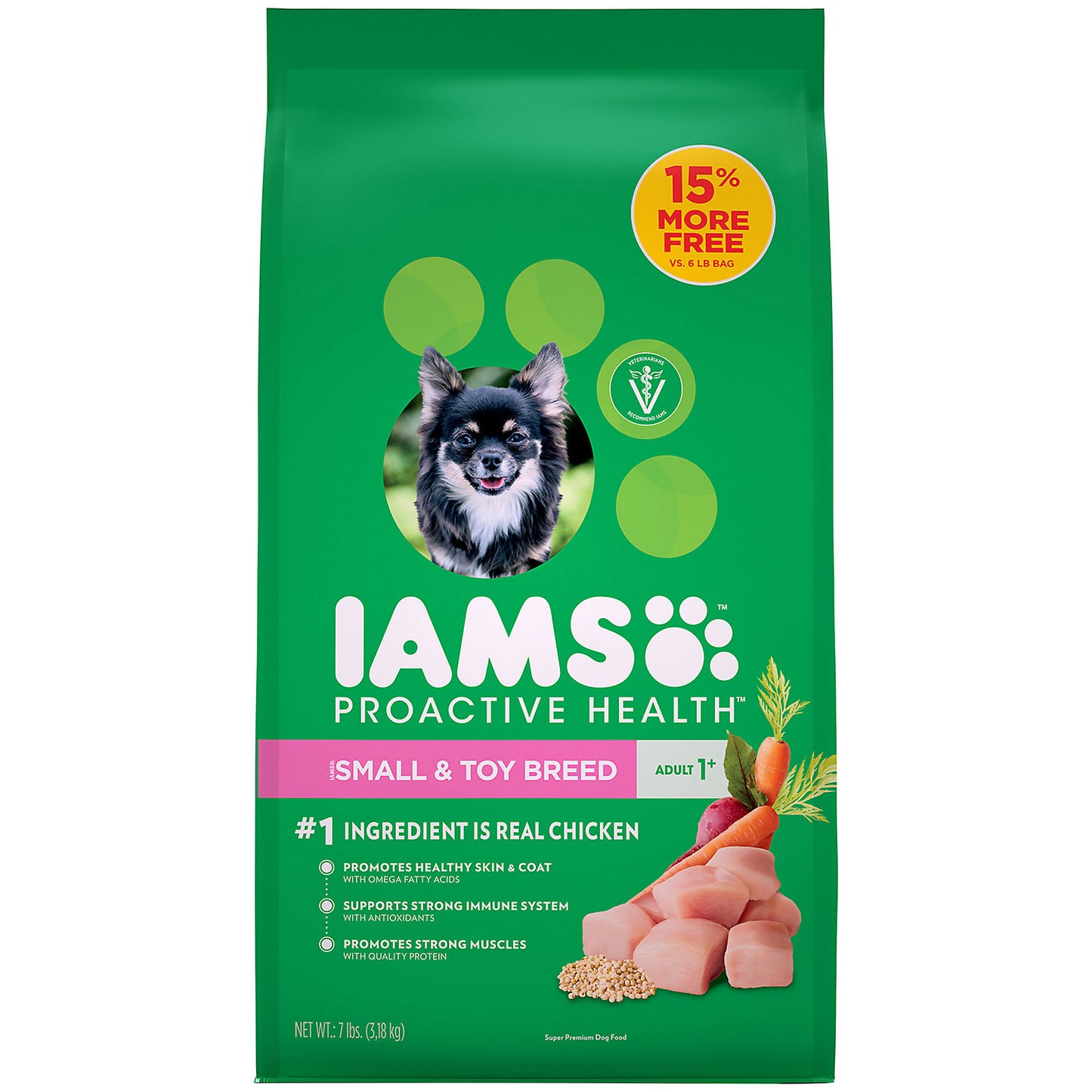 Iams Small Breed Adult Dry Dog Food, 7 lbs.