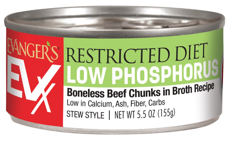Evanger's Low Phosphorus Beef Wet Cat Food, 5.5 oz.
