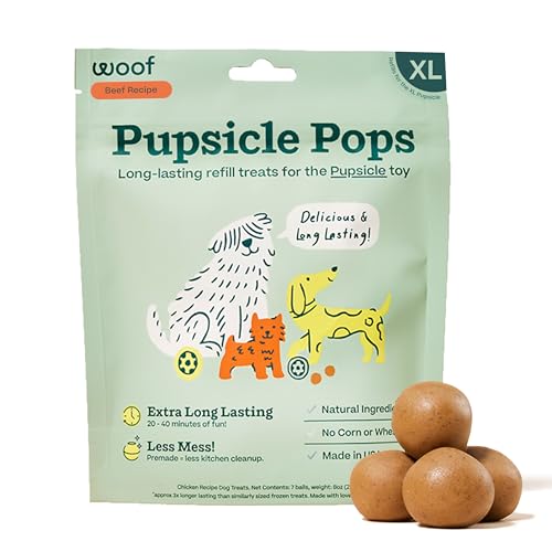Woof Dog Beef Peanut Butter Pops Xlarge 12 oz